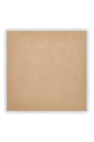 Zühre Flamlı  Zincir Z Monogram Bej Eşarp 0084