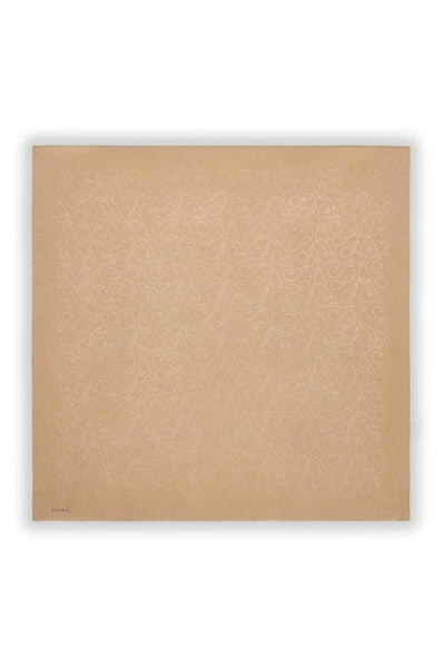 Zuhre Flamed Chain Z Monogram Beige Scarf 0084