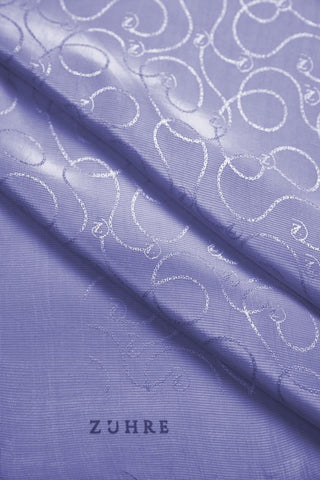 Zühre Flamlı  Zincir Z Monogram Lila Eşarp 0084