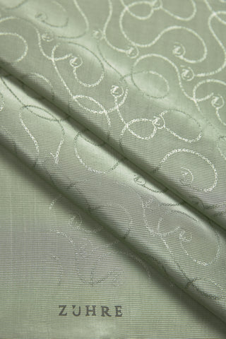 Zühre Flamlı  Zincir Z Monogram Olive Eşarp 0084
