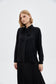 Fiyonk Yaka Uzun Kollu Gömlek Siyah Bluz/Gömlek 0088
