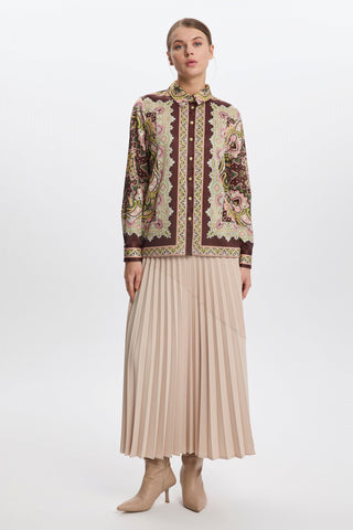 Etnik Desenli Gömlek