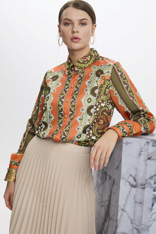 Etnik Desenli Gömlek