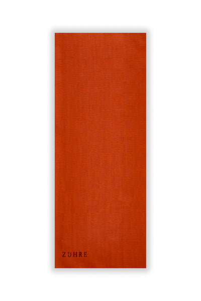 Monogram Desenli Seher Kiremit Şal 0106