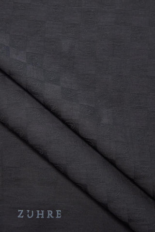 Monogram Desenli Seher Siyah Şal 0106