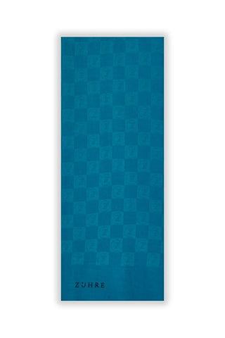 Monogram Desenli Seher F.mavi Şal 0106