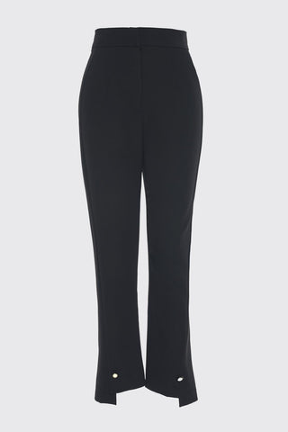 Accessory Detailed Black Trousers 0192