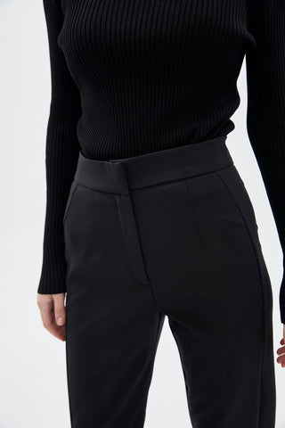Accessory Detailed Black Trousers 0192