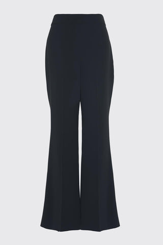 High Waist Wide Leg Black Trousers 0204