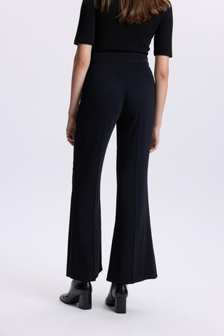 High Waist Wide Leg Black Trousers 0204