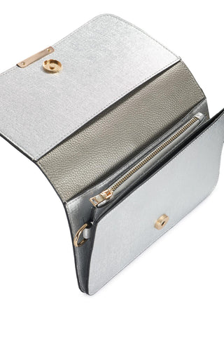 Silver Wallet with Flap 020