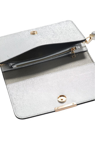 Silver Wallet with Flap 020