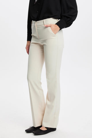 Wide Leg Fabric Stone Trousers 0213
