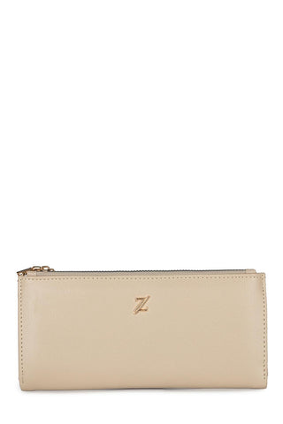 Compartmented Dark Beige Wallet 027
