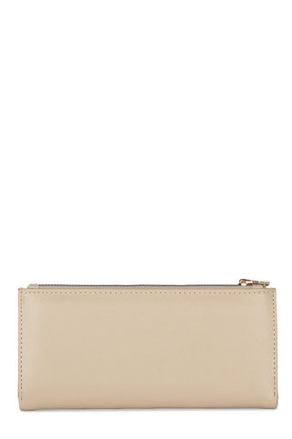 Compartmented Dark Beige Wallet 027