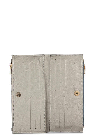 Compartmented Dark Grey Wallet 027