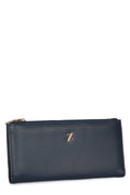 Compartmented Navy Blue Wallet 027