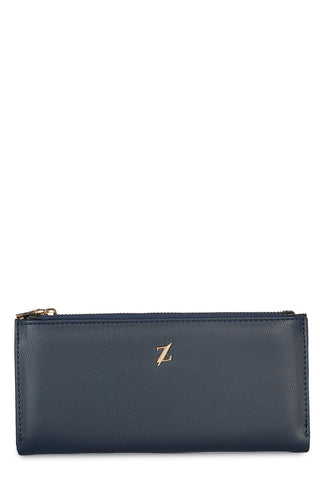 Compartmented Navy Blue Wallet 027