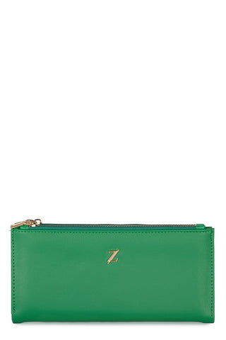 Compartmented Green Wallet 027