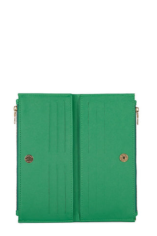 Compartmented Green Wallet 027