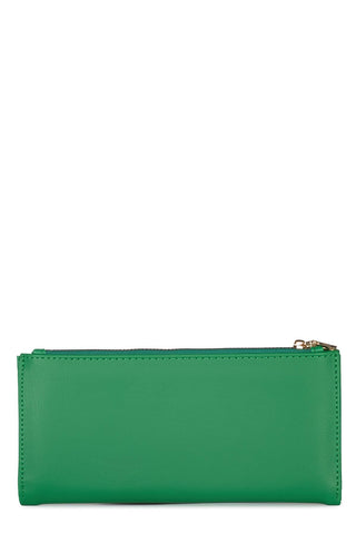 Compartmented Green Wallet 027