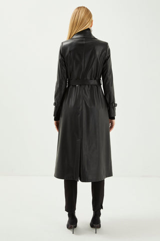 Almeida Z.size 38-48 Black Trench Coat 13014