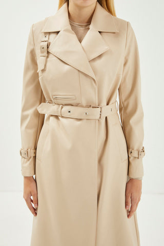 Almeida Z.boy 38-48 Stone Trench Coat 13014