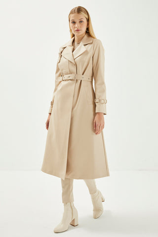 Almeida Z.boy 38-48 Stone Trench Coat 13014