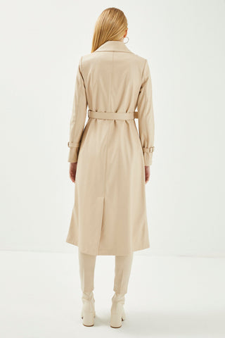 Almeida Z.boy 38-48 Stone Trench Coat 13014