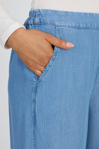 Denim Wide Leg Blue Trousers 0013