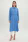 Shirt Collar Pocket Detail Long Ready-to-Wear Aqua Ready-to-Wear 0062