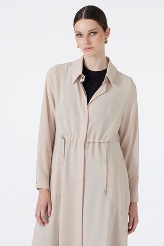 Shirt Collar Pocket Detail Long Ready-to-Wear Beige Ready-to-Wear 0062