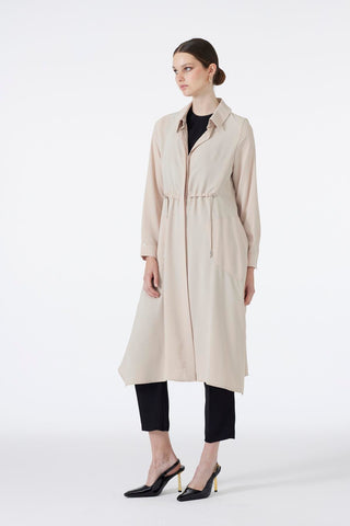 Shirt Collar Pocket Detail Long Ready-to-Wear Beige Ready-to-Wear 0062