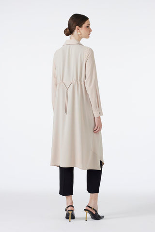 Shirt Collar Pocket Detail Long Ready-to-Wear Beige Ready-to-Wear 0062