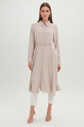 Gömlek Yaka Cep Detaylı Uzun Giy Çık