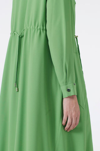 Shirt Collar Pocket Detail Long Ready-to-Wear Green Ready-to-Wear 0062