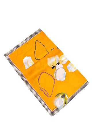 Çiçek Desenli Ipek Saten