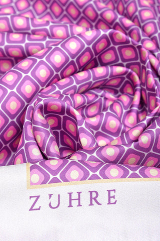 Desenli Polyester Twill V4 Eşarp 0077