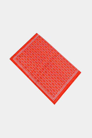 Monogram Desenli Polyester Twill V29 Eşarp 0081