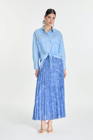 Cep Detaylı Gömlek Mavi Bluz/Gömlek 0083