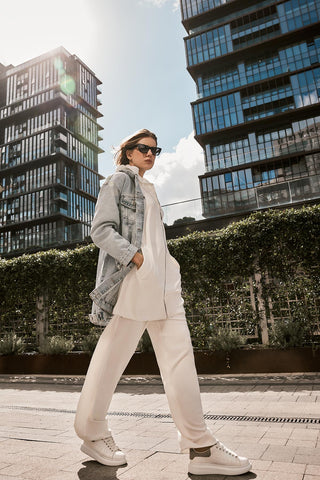 Comfort Fermuarlı Kapüşonlu Sweatshirt