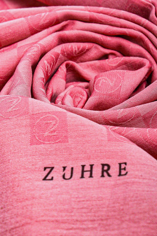 Monogram Patterned Dawn Powder Pink Scarf 0106