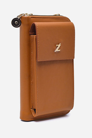 Zincir Askılı Camel Cüzdan 011