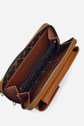 Zincir Askılı Camel Cüzdan 011