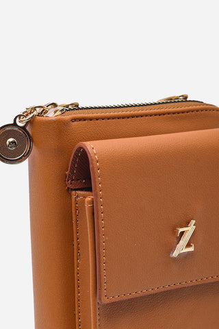 Zincir Askılı Camel Cüzdan 011