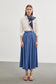 Denim Evaze Mavi Etek 0144