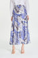Leaf Pattern Long Purple Skirt 0150