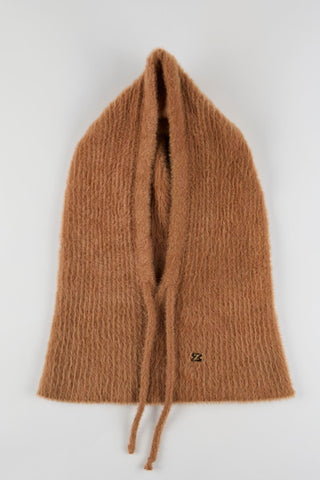 Balaklava Triko Başlık Camel Şapka 0005
