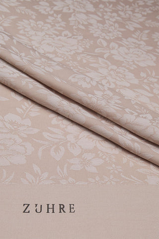 Çiçek Desenli Floş Şal