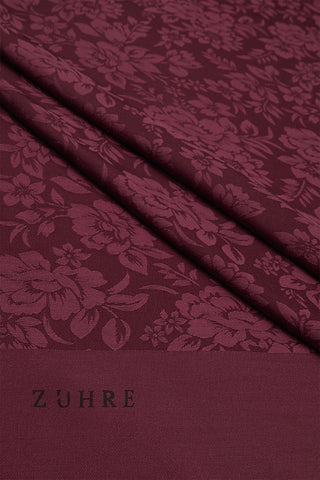 Çiçek Desenli Floş Şal